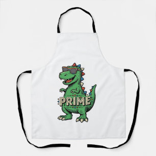 Vintage Dinosaur Sunglasses Prime Cartoon Shirt_1 Apron