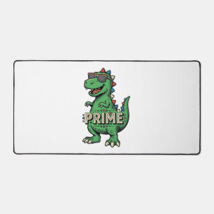 Vintage Dinosaur Sunglasses Prime Cartoon Shirt_1 Desk Mat