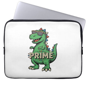 Vintage Dinosaur Sunglasses Prime Cartoon Shirt_1 Laptop Sleeve