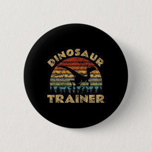 Vintage Dinosaur Trainer Halloween Costume Retro S 6 Cm Round Badge