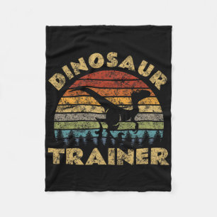 Vintage Dinosaur Trainer Halloween Costume Retro S Fleece Blanket