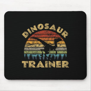 Vintage Dinosaur Trainer Halloween Costume Retro S Mouse Pad
