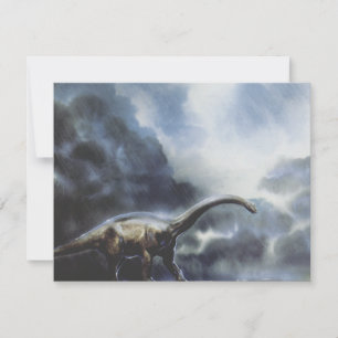 Vintage Dinosaurs, Barapasaurus Birthday Party Invitation