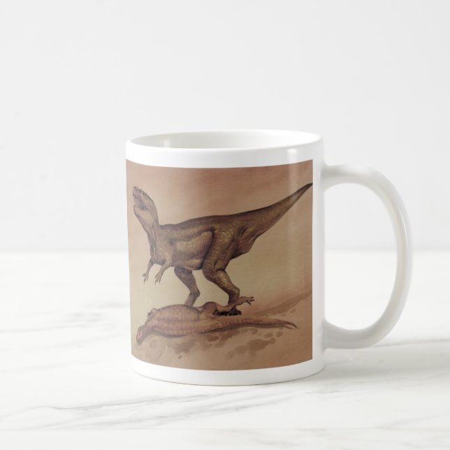 Vintage Dinosaurs, Carnivore Giganotosaurus Coffee Mug (Right)