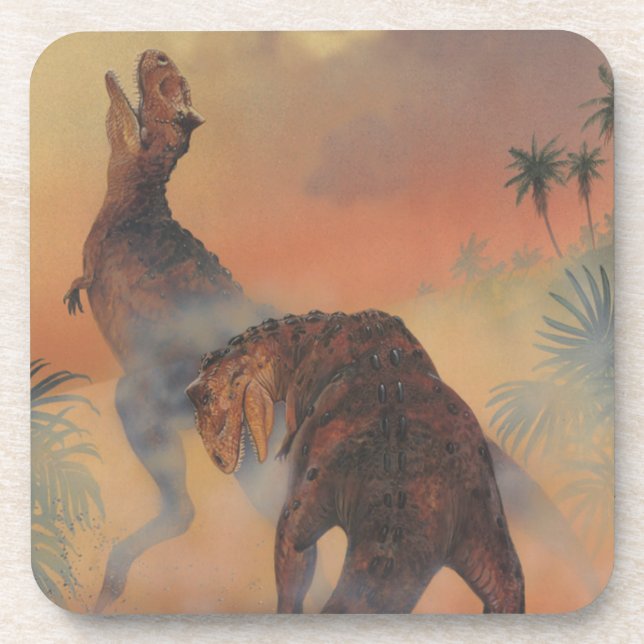 Vintage Dinosaurs, Carnotaurus Roaring in Jungle Coaster (Front)