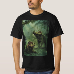 Vintage Dinosaurs, Centrosaurus in the Jungle T-Shirt
