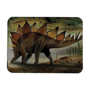 Vintage Dinosaurs, Stegosaurus, Tail with Spikes Magnet