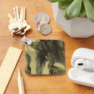 Vintage Dinosaurs, Torvosaurus and Brachiosaurus Key Ring