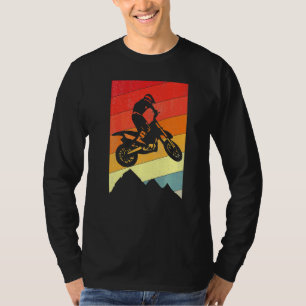 Vintage Dirt Bike Motocross Enduro off Road Rider T-Shirt