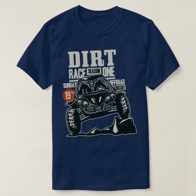 Vintage Dirt Track Racing Classic TShirt (Design Front)