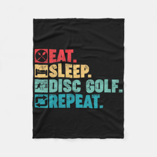 Vintage Disc Golf Design For Men Women Disc Golf P Fleece Blanket