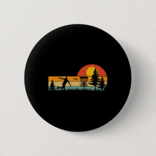 Vintage Disc Golf Design Frisbee Golf Sket Tree Pl 6 Cm Round Badge