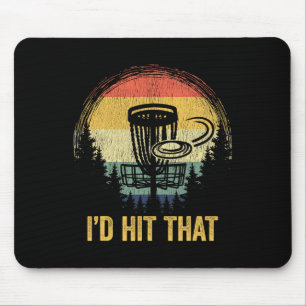 Vintage Disc Golf Funny Retro Frisbee Golf Disc Sp Mouse Pad