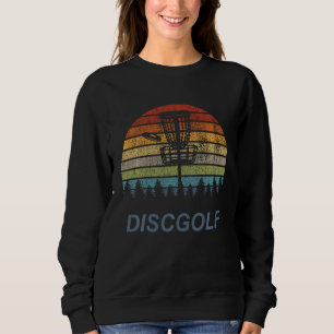 Vintage Disc Golf I Retro 70s 80s Player Frisbe Ch Sweatshirt