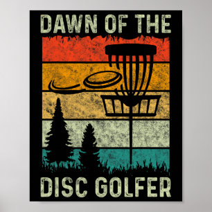 Vintage Disc Golf Player Dawn Of The Disc Golfer G Poster