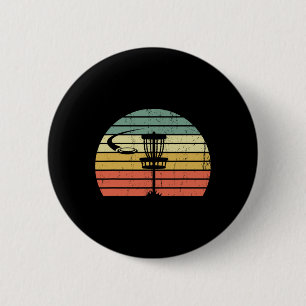 Vintage Disc Golf Retro Frisbee Golf Disc Sport Gi 6 Cm Round Badge