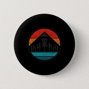 Vintage Disc Golf Rolf Retro Frisbee Disc Golfer 6 Cm Round Badge