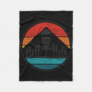 Vintage Disc Golf Rolf Retro Frisbee Disc Golfer  Fleece Blanket