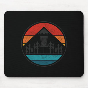 Vintage Disc Golf Rolf Retro Frisbee Disc Golfer Mouse Pad