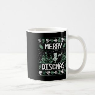 Vintage Disc Golf Ugly Christmas Merry Discmas Par Coffee Mug