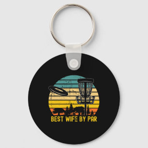 Vintage Disc Golf Wife - Best Wife By Par Disc Gol Key Ring