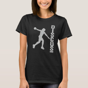 Vintage Discus Throw  Discus Throw Woman Silhouett T-Shirt