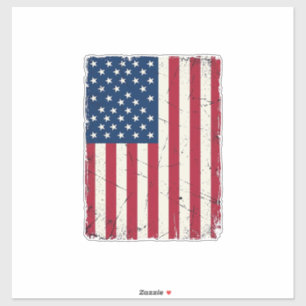 Vintage Distressed American Flag Vector Shirt Desi