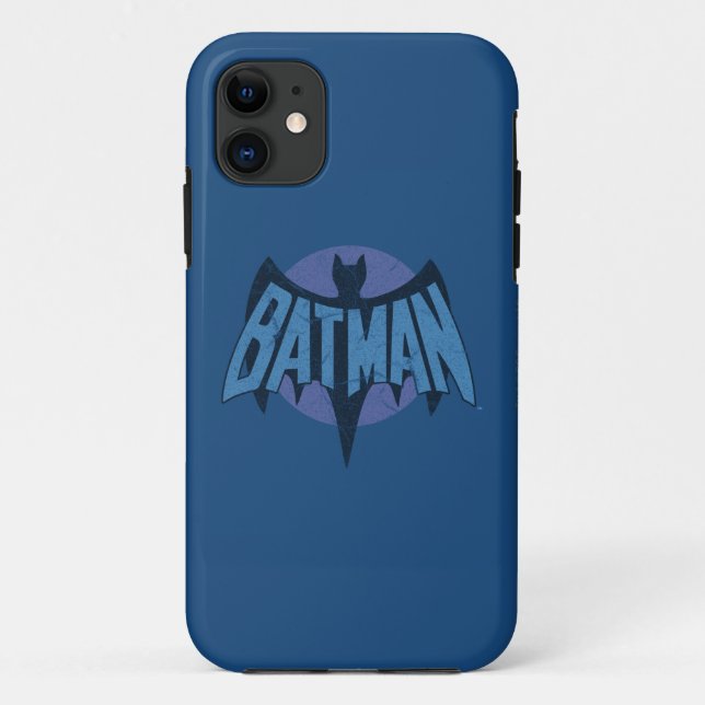 Vintage Distressed Bat Symbol Case-Mate iPhone Case (Back)