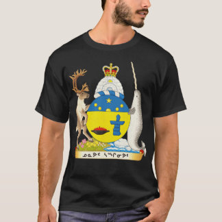 Vintage Distressed Coat of arms of Nunavut Canada T-Shirt