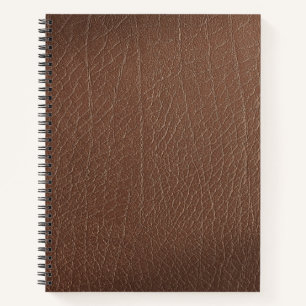Vintage Distressed Cognac Leather Texture Notebook