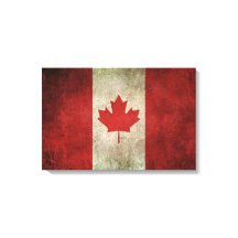 Vintage Distressed Flag of Canada