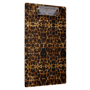 Vintage Distressed Grunge Giraffe Animal Print Clipboard