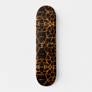 Vintage Distressed Grunge Giraffe Animal Print Skateboard