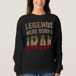 Vintage Distressed Iranian Flag Iran Sweatshirt