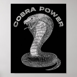 Vintage Distressed King Cobra Power Snake Muscle C Poster