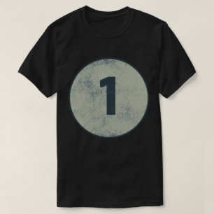 Vintage Distressed Number 1 T-Shirt