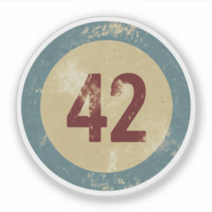 Vintage Distressed Number 42