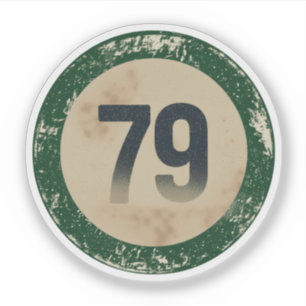 Vintage Distressed Number 79