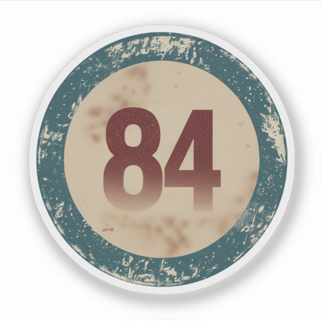 Vintage Distressed Number 84 (Front)