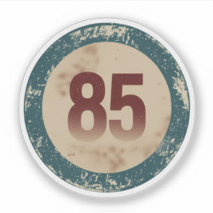 Vintage Distressed Number 85