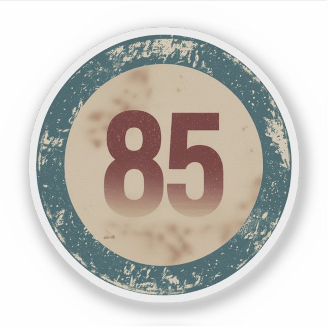 Vintage Distressed Number 85 (Front)