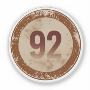 Vintage Distressed Number 92