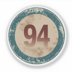 Vintage Distressed Number 94