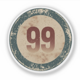 Vintage Distressed Number 99