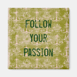 Vintage Distressed Quote Magnet