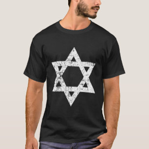 Vintage Distressed Style Star Of David Jewish T-Sh T-Shirt