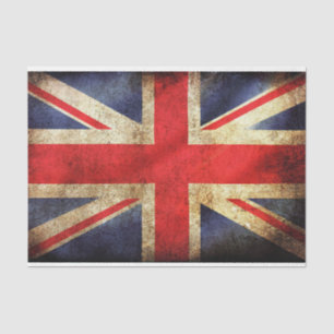 Vintage Distressed Union Jack Flag Tissue Paper