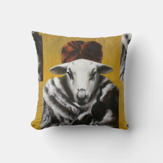 Vintage Diva Sheep Throw Cushion