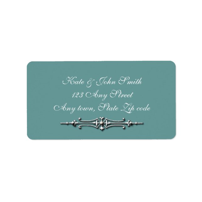 Vintage Divider Address label template (Front)