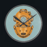 Vintage Diving Bell Round Clock<br><div class="desc">Diving Bell</div>